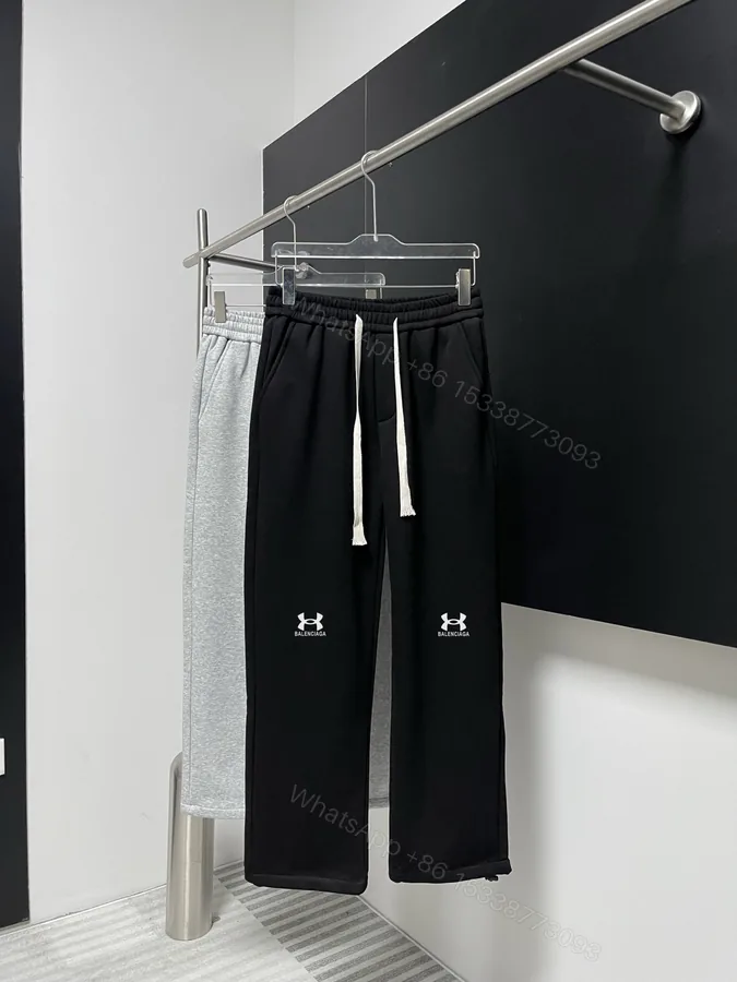View 1 of Balenciaga A貨聯名風運動休閒褲 黑白撞色織帶潮流版型