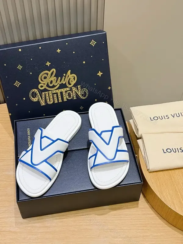 View 1 of Lux White Cushioned Slide with Bold V-Strike Edge