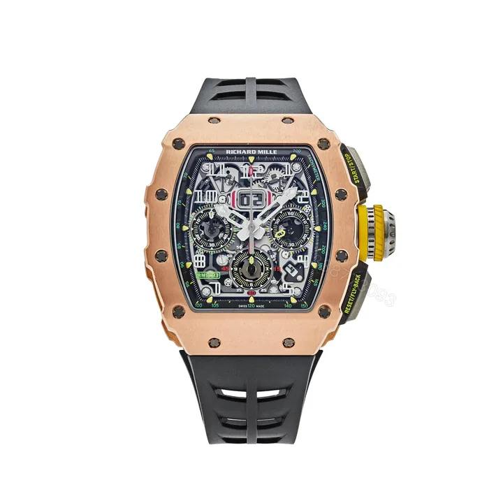 View 1 of RM Rose Gold Flyback Super Clone