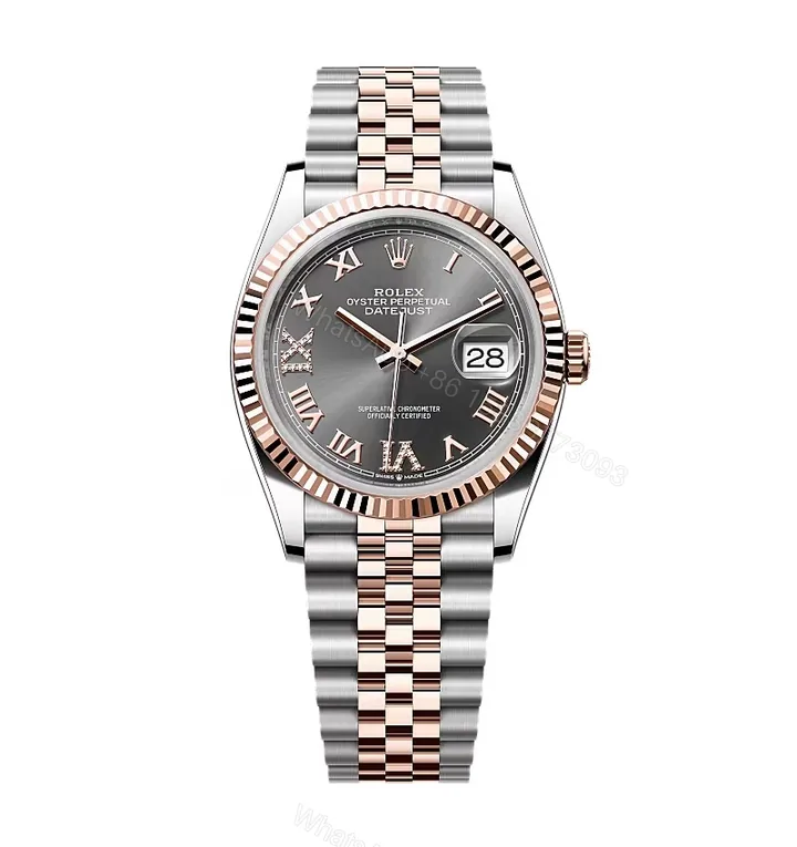 View 1 of Rolex Datejust Slate Roman Diamond Dial 126231-0023 36 mm