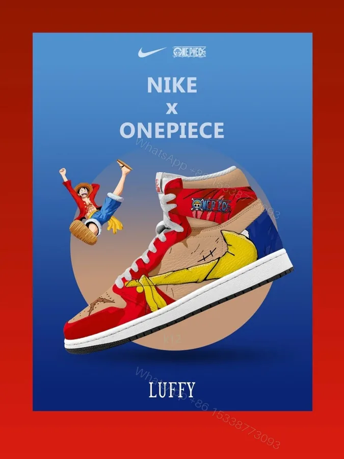 View 1 of Monkey D. Luffy V.7 Custom TS High Jordan 1