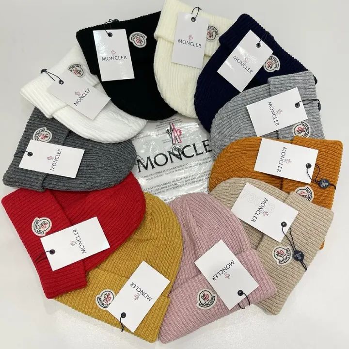 View 1 of Textured Knit Beanie with Leather Tag – Cozy Everyday Luxury