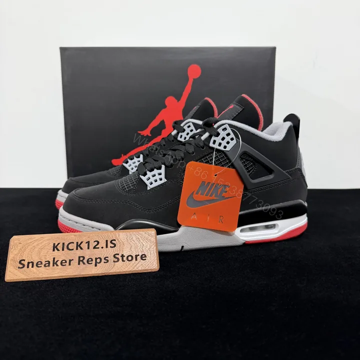 View 1 of Air Jordan 4 Retro Bred 2019 Reps