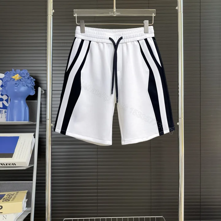 View 1 of Balenciaga A貨男士運動短褲雙色側條設計休閒百搭款白色