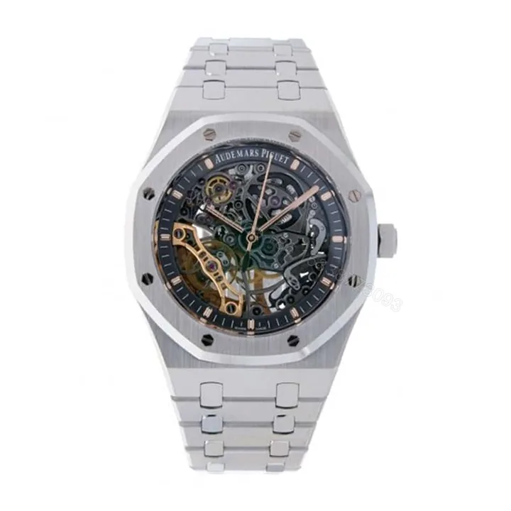 View 1 of Audemars Piguet Super Clone Royal Oak Double Balance Wheel Open worked 15407ST