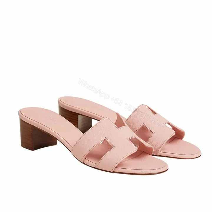 View 1 of Hermes Oasis Sandals Rose Pale H151215Z VR360