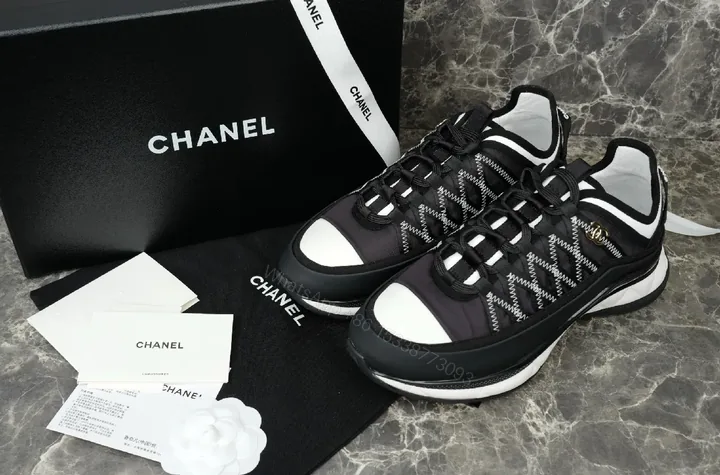 View 1 of Noir Knit-Trim High-Top Sneakers: Luxe Texture, All-Day Comfort