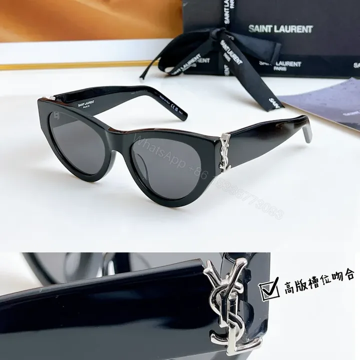 View 1 of Chic Cat-Eye Sunglasses: YSL-Inspired, UV400, Luxury Frame