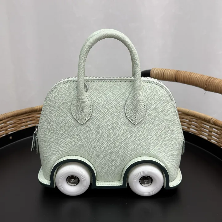 View 1 of Hermes 一比一 女款 Mini Bolide 小車包 薄荷綠清新款