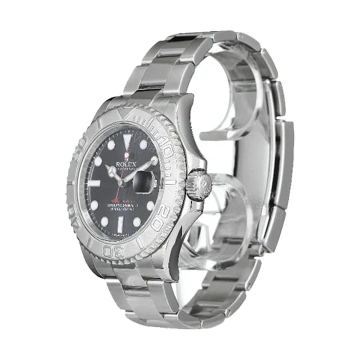 View 1 of Rolex Yacht-Master 116622 Super Clone : Stainless Steel Dark Rhodium Dial 40mm