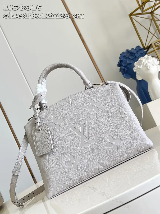 View 1 of Structured Pebble Satchel: Monogram Texture, Versatile Carry