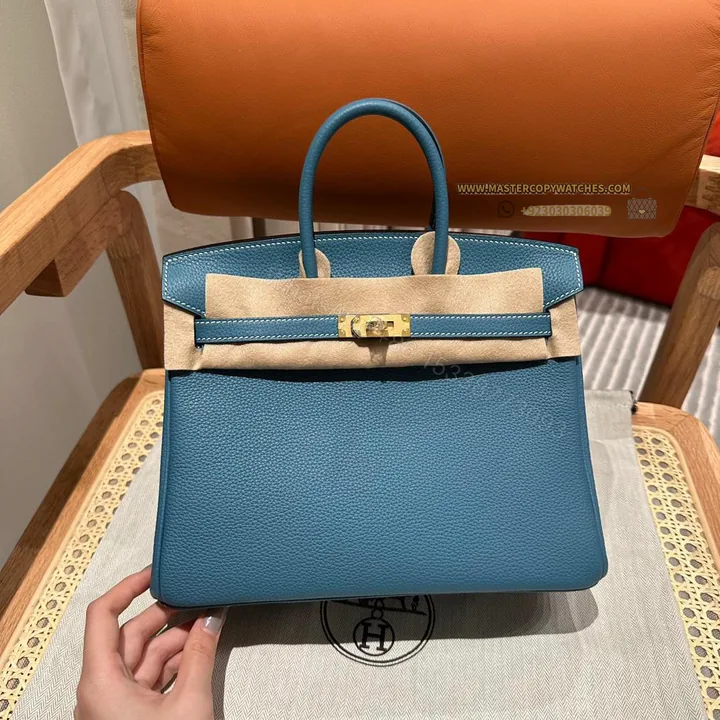 View 1 of Hermes Birkin 30 Bleu Jean Togo