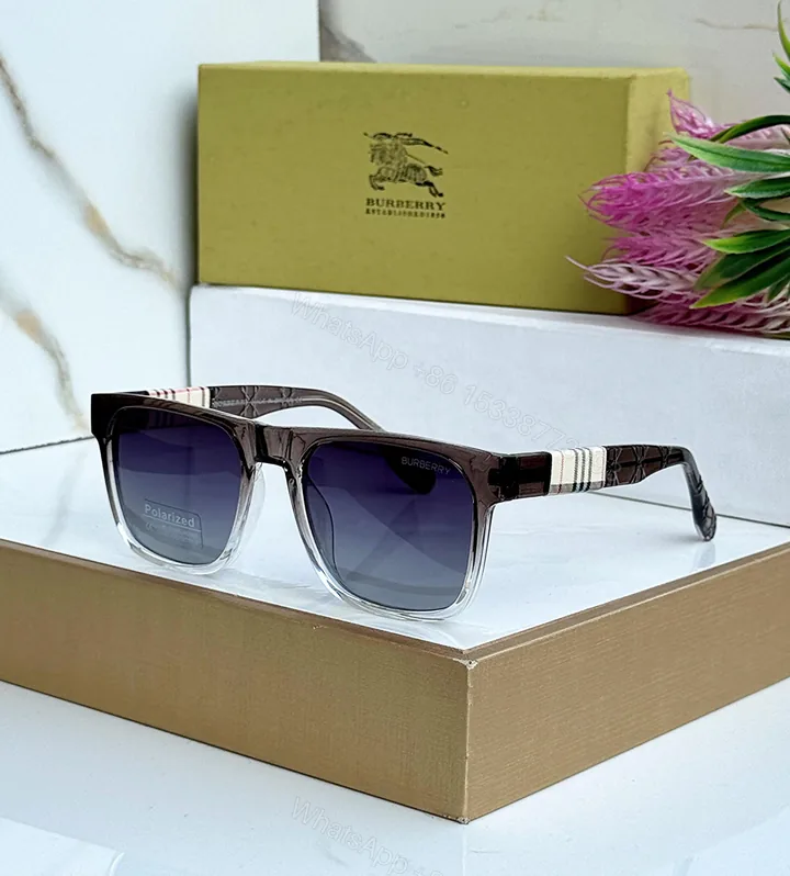View 1 of Burberry Square Transparent Gradient Sunglasses