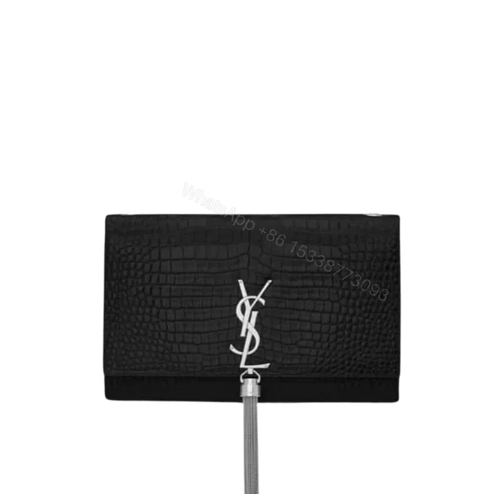 View 1 of Saint Laurent Kate Tassel Medium Black 22Cm 354119DND0N1000