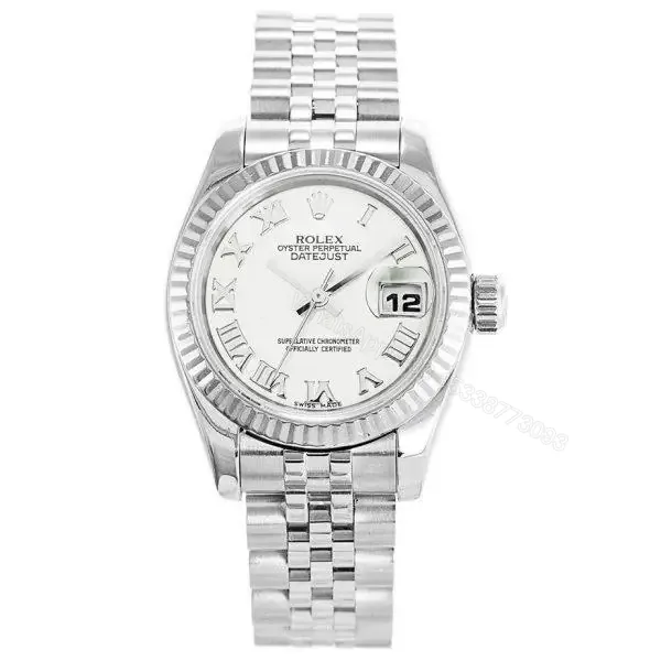 View 1 of Replica Rolex Datejust White Roman Numerals 179174