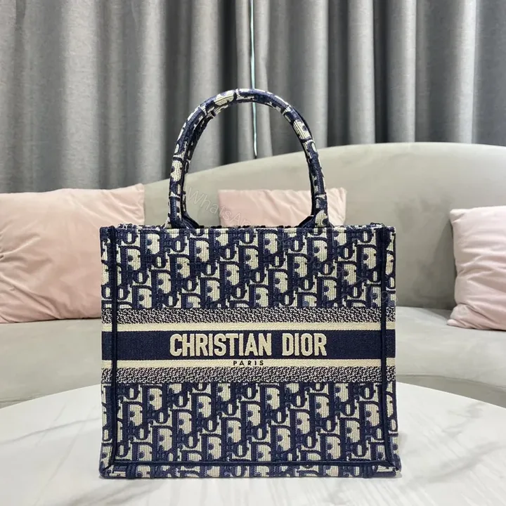 View 1 of Patterned Dior Monogram Tote â€” Structured Everyday Luxury Bag
