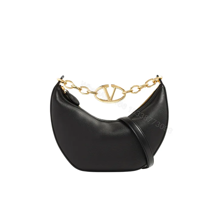 View 1 of VALENTINO GARAVANI SMALL V LOGO GATE TOP HANDLE BAG BLACK 24CM