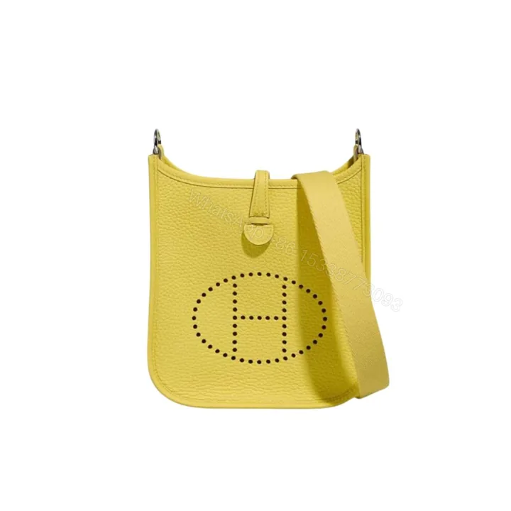 View 1 of Hermes Evelyne Amazone Bag Lime 17cm