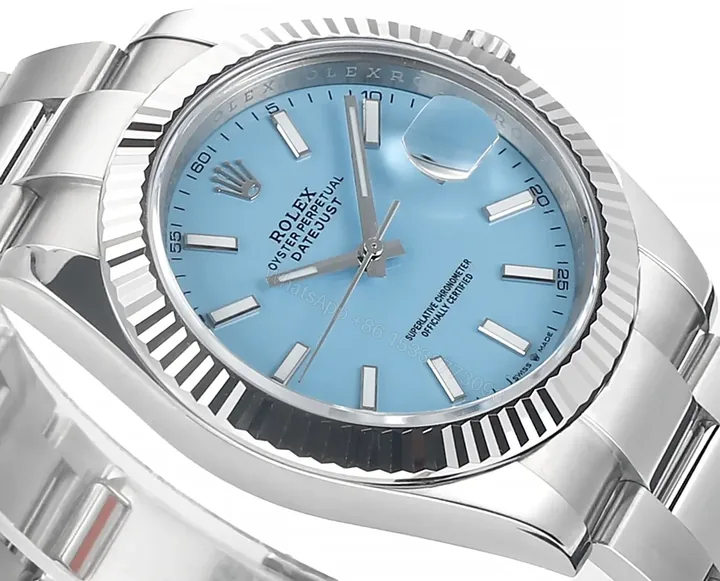 View 1 of C+ Factory Clean Factory JVS Silver Blue Datejust 3235 Movement