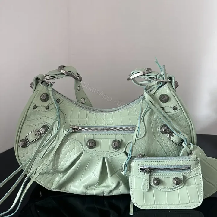 View 1 of 高仿Balenciaga*LeCagole系列餃子包薄荷綠S