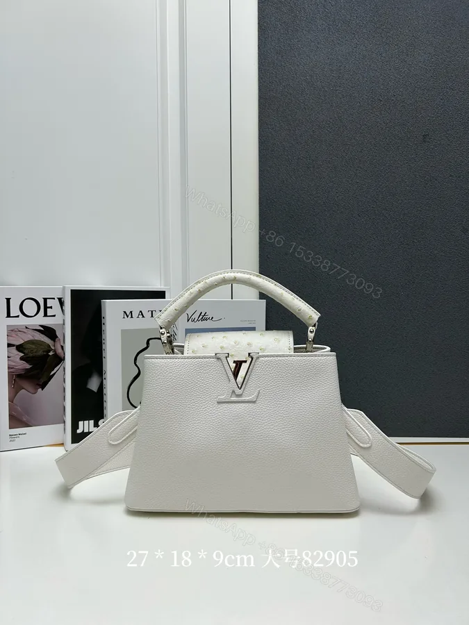 View 1 of LV 高仿 82905 大號白色手提包 27cm挺括造型氣質百搭