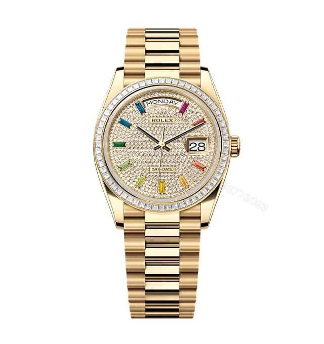 View 1 of Superclone Rolex Day-Date Diamond-Paved Dial 128398tbr-0012 36 mm
