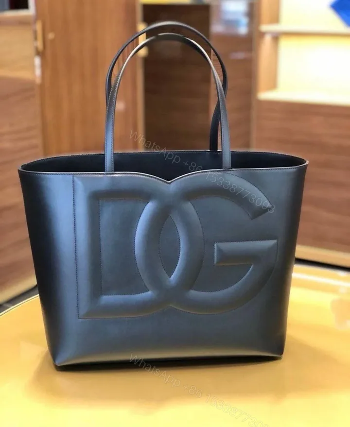 View 1 of Design Black Leather Tote Bag – Dubai Fashion LUX