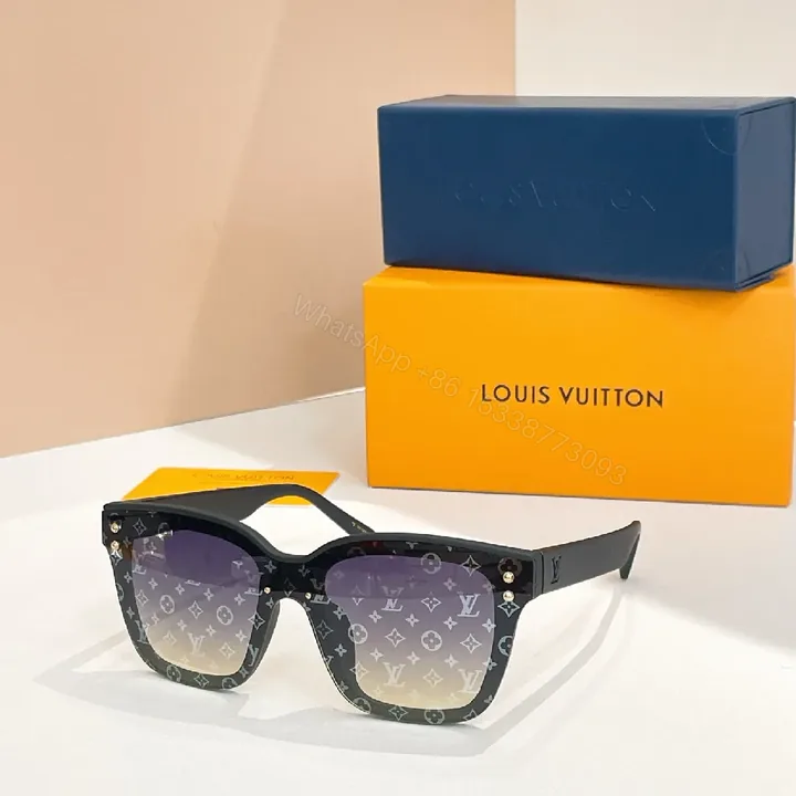 View 1 of Bold Monogram Sunglasses: Oversized Square, All-Day Luxe Vision