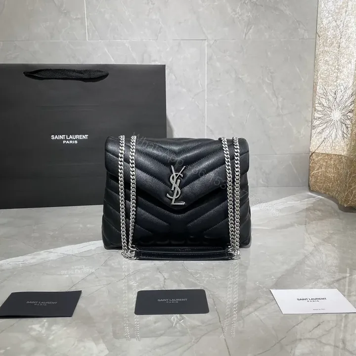 View 1 of Chic Black Quilted Leather Shoulder Bag - Versatile Saint Laurent