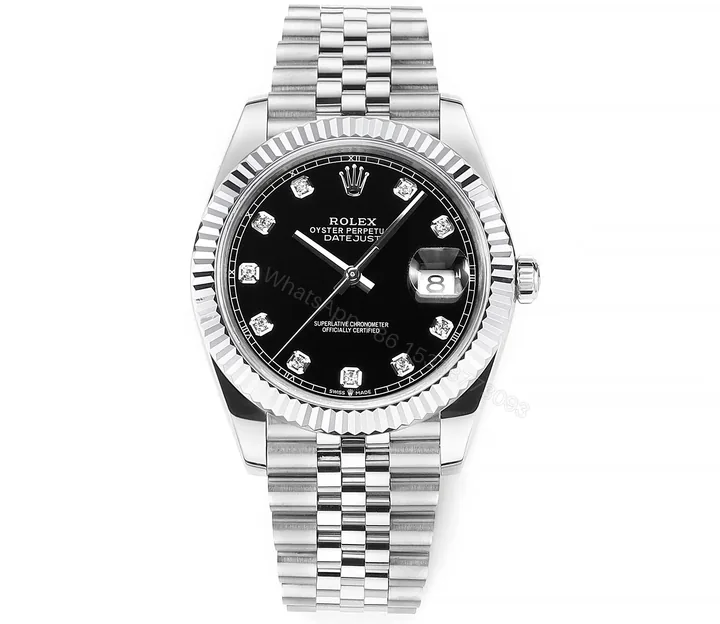 View 1 of VS Factory Clean Factory DDF Rolex Datejust 41mm Black Steel Watch