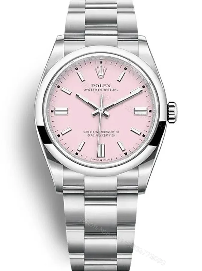 View 1 of Replica Rolex Oyster Perpetual Lady Candy Pink Dial 126000 36 mm