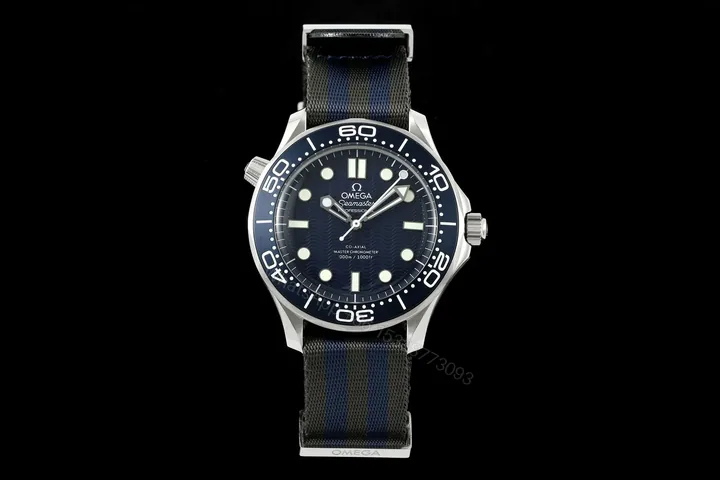View 1 of Omega Seamaster Diver 300M 007 Edition 60th Anniversary 42mm Blue Dial Stainless Steel Bracelet Automatic OMG-SM300-007-60TH-42MM-STEEL