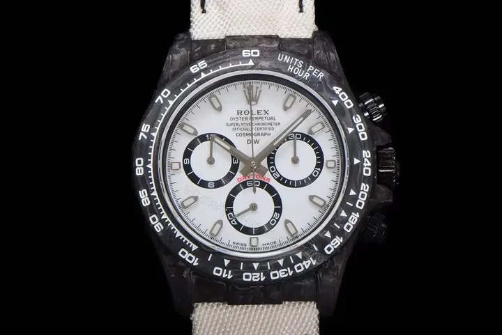 View 1 of Replica DiW Rolex Cosmograph Daytona Panda Carbon