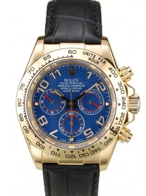 View 1 of Replica Rolex Cosmograph Daytona Blue Dial 39mm