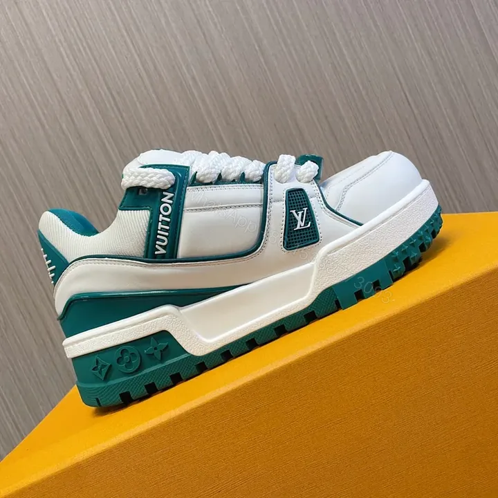 View 1 of Chunky Luxe Trainer: Modern Sculpted Silhouette, LV-Inspired Details