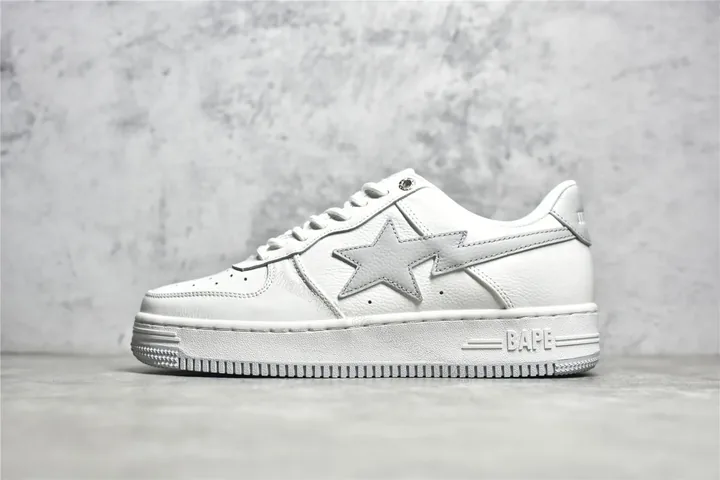 View 1 of Bapesta Gray White Reps