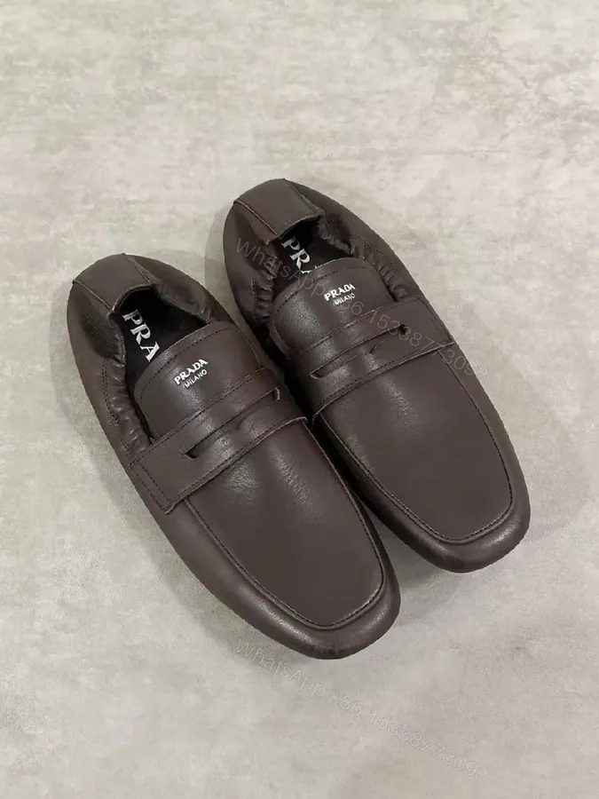 View 1 of Dark Leather Loafers + Full-Grain Leather + Classic Minimalist + All-Day Comfort + Loafers