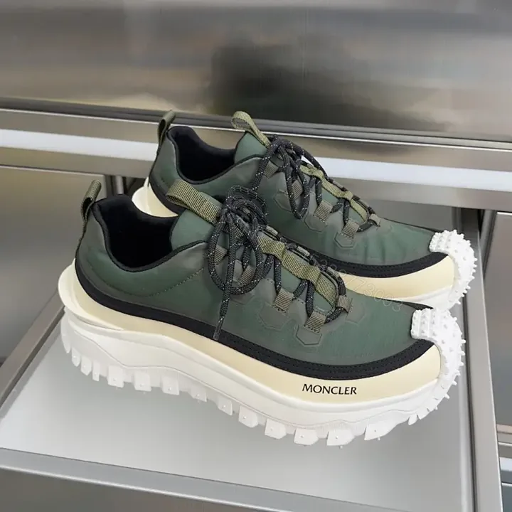 View 1 of Military Luxe Trail Sneakers: Rugged Texture, City Comfort