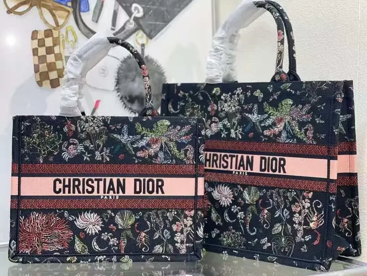 View 1 of DIOR Christian Dior Book Black Tote Bag