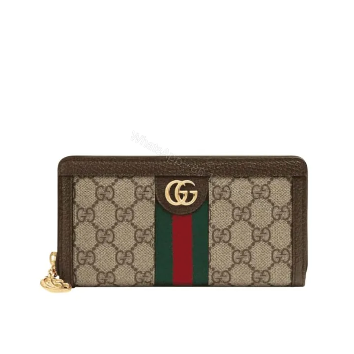 View 1 of Gucci Ophidia Zip Around Wallet Brown 19Cm 523154 96IWG 8745
