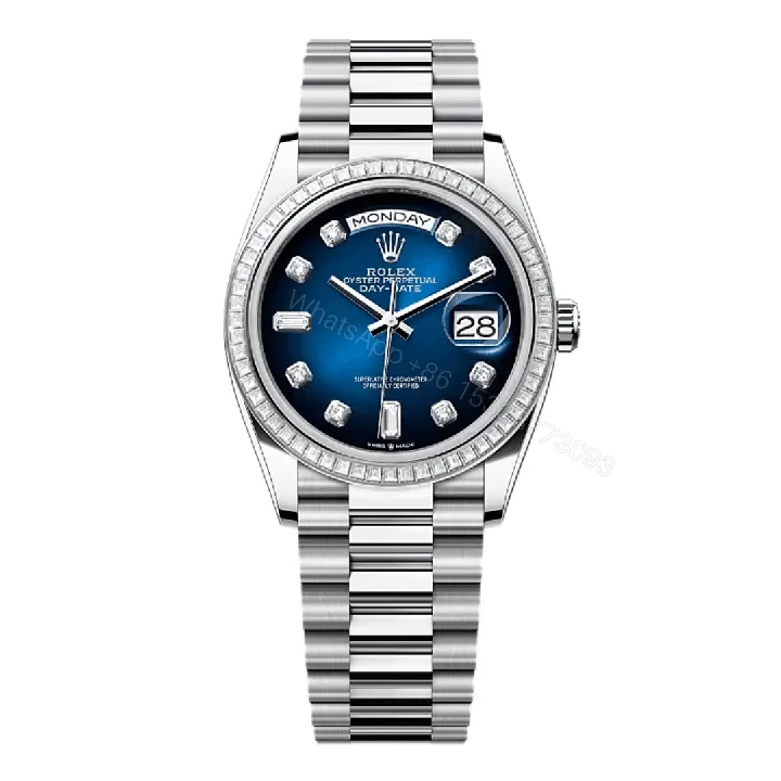 View 1 of Rolex Day-Date 36 Blue Diamond Replica