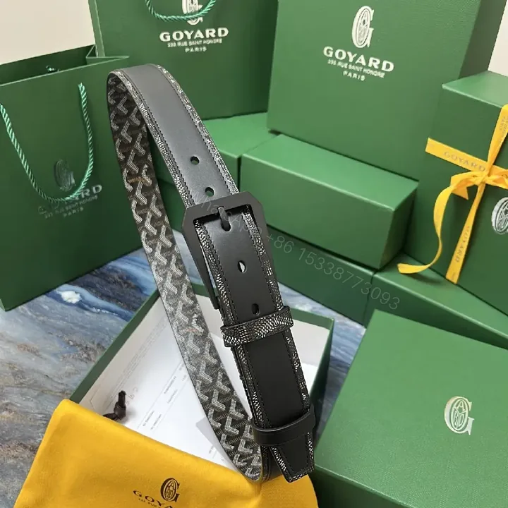 View 1 of Textured Leather Belt – Signature Pattern Luxury Belt
