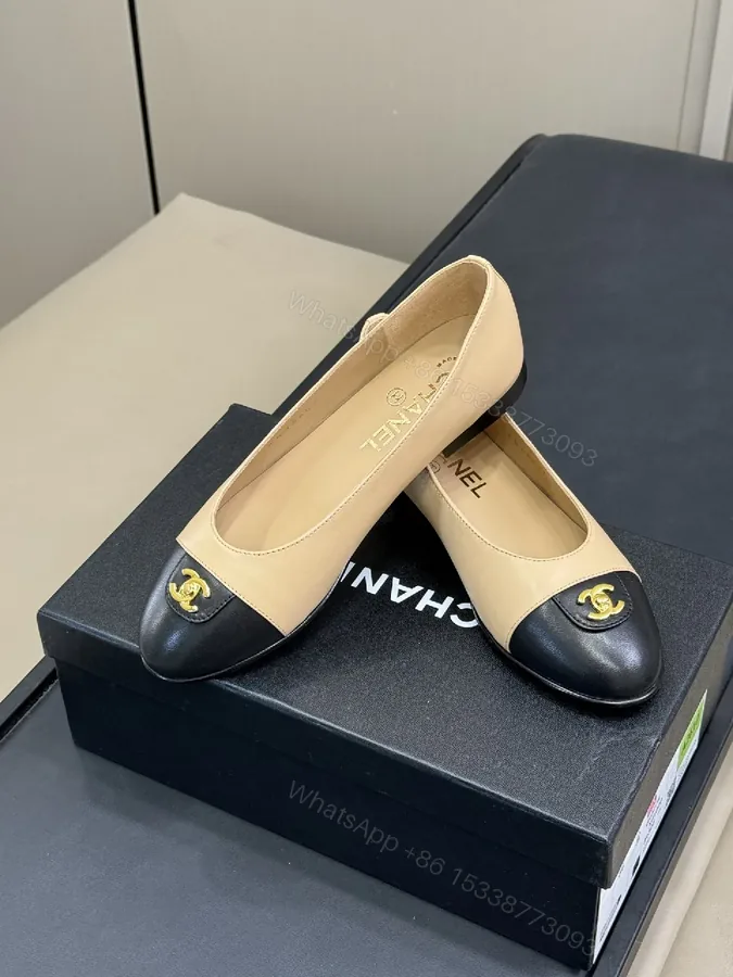 View 1 of Two-Tone Two-Tone Ballerinas: Everyday Luxury Flats