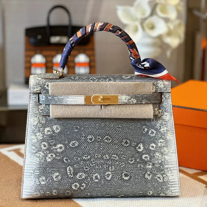 View 1 of Hermes Kelly 28 Genuine Lizard Leather – Limited Stock