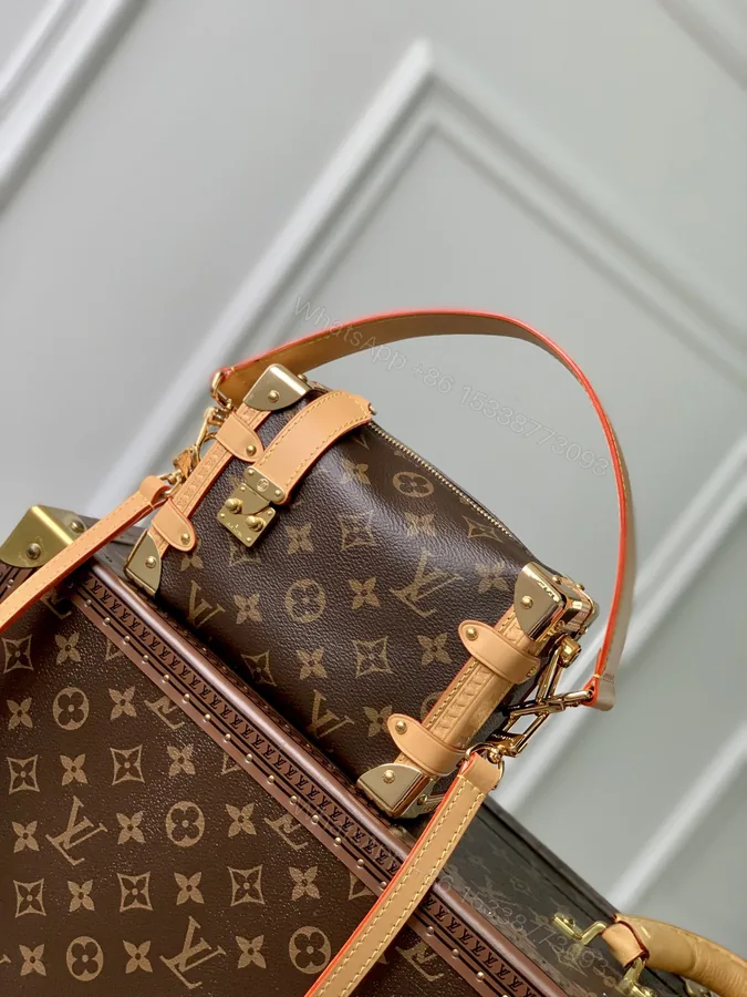 View 1 of LV A貨Petite Malle手提包 女款硬殼復古造型 精品設計款