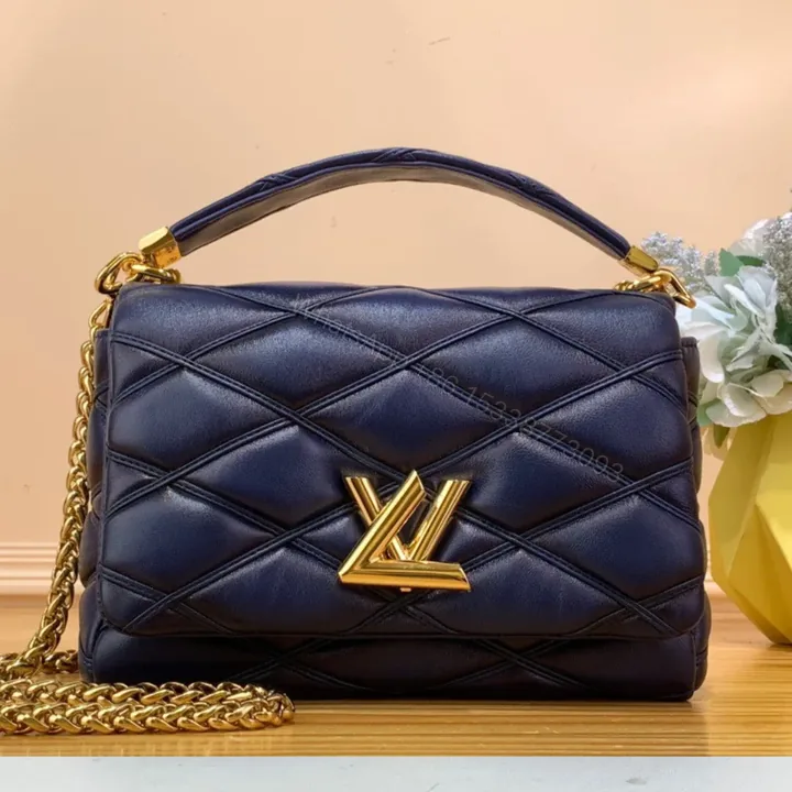 View 1 of Louis Vuitton LV Go-14 Handbags Dark Blue 23cm