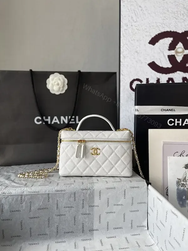 View 1 of Quilted Chic Mini Bag with Chain - Luxury Day-to-Night Accessory