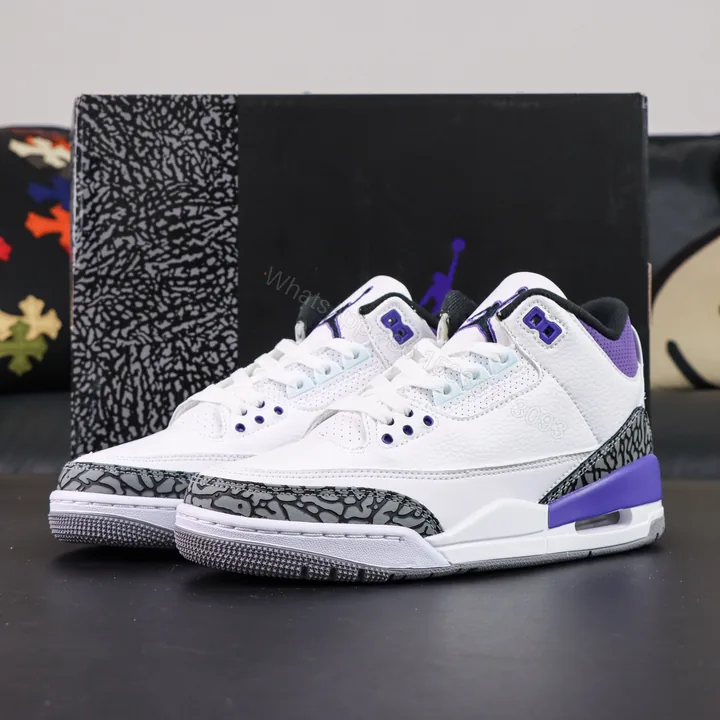 View 1 of Air Jordan 3 Retro Dark Iris Replica