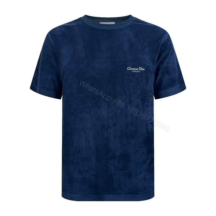 View 1 of Velvet Navy Tee: Luxe Knit, Structured Silhouette, Everyday Elevation