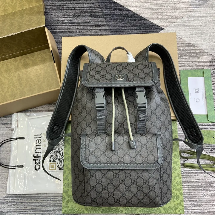 View 1 of Gucci一比一Ophidia灰老花後背包 都會風格潮男潮女首選